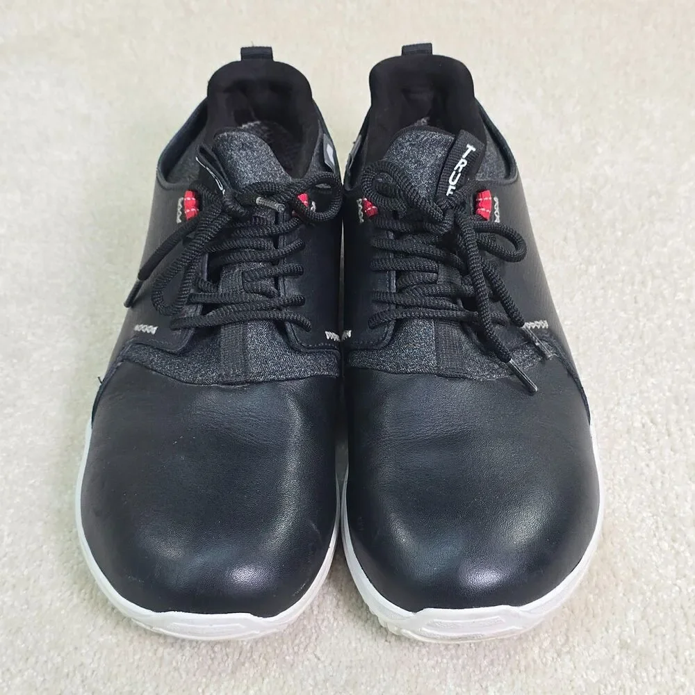 TRUE linkswear Original 1.2 Black Leather Golf Shoes Sneakers Men Size 9